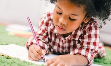 Cute Child Doing Abeka School Work