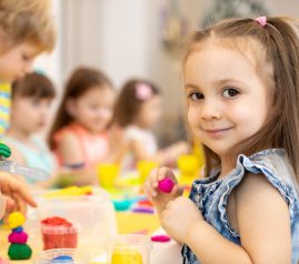 Young Girl In Preschool