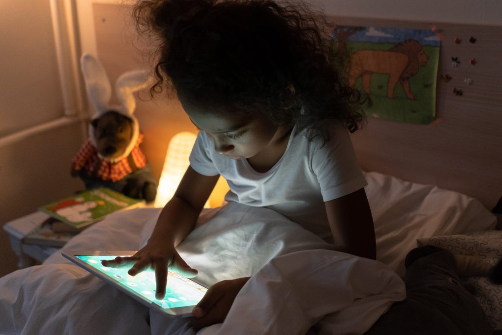 Screen time late into the night can negatively impact sleep